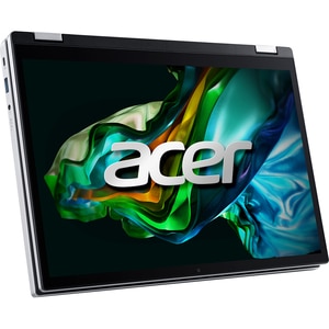 Laptop 2 in 1 ACER Aspire 3 Spin 14 A3SP14-31PT-3096, Intel Core i3-N305 pana la 3.8GHz, 14" WUXGA Touch, 8GB, SSD 256GB, Intel UHD Graphics, Free DOS, Pure Silver Laptop 2 in 1 ACER Aspire 3 Spin 14 A3SP14-31PT-3096, Intel Core i3-N305 pana la 3.8GHz, 14" WUXGA Touch, 8GB, SSD 256GB, Intel UHD Graphics, Free DOS, Pure Silver
