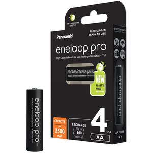 Acumulatori Ni-MH ENELOOP Pro BK-3HCDE/4BE LR6/AA, 1.2V, 4 bucati Acumulatori Ni-MH ENELOOP Pro BK-3HCDE/4BE LR6/AA, 1.2V, 4 bucati