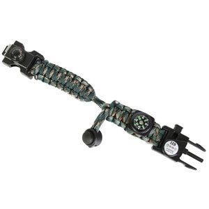 Bratara supravietuire TECHFIT Paracord THQS02, kaki Bratara supravietuire TECHFIT Paracord THQS02, kaki