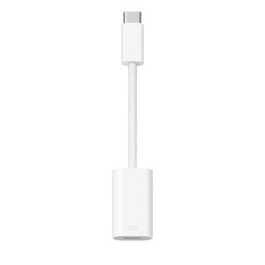 Adaptor APPLE MUQX3ZM/A, USB-C - Lightning, alb Adaptor APPLE MUQX3ZM/A, USB-C - Lightning, alb