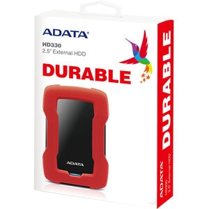 Hard Disk extern ADATA HD330, 1TB, USB 3.2, rosu Hard Disk extern ADATA HD330, 1TB, USB 3.2, rosu
