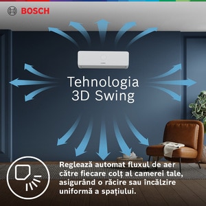 Sistem aer conditionat pentru 3 incaperi BOSCH Climate 3200i, 3x12000 BTU, A++/A+, Inverter, Unitate externa 27000 BTU, Afisaj, alb Sistem aer conditionat pentru 3 incaperi BOSCH Climate 3200i, 3x12000 BTU, A++/A+, Inverter, Unitate externa 27000 BTU, Afisaj, alb