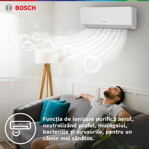 Sistem aer conditionat pentru 3 incaperi BOSCH Climate 3200i, 3x12000 BTU, A++/A+, Inverter, Unitate externa 27000 BTU, Afisaj, alb Sistem aer conditionat pentru 3 incaperi BOSCH Climate 3200i, 3x12000 BTU, A++/A+, Inverter, Unitate externa 27000 BTU, Afisaj, alb