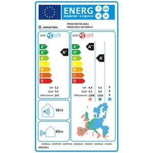 Aer conditionat ARISTON Prios, 18000BTU, A++/A+, Wi-Fi, Functie Incalzire, Inverter, alb Aer conditionat ARISTON Prios, 18000BTU, A++/A+, Wi-Fi, Functie Incalzire, Inverter, alb