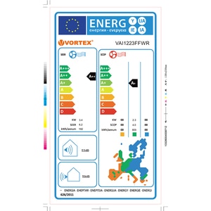 Aer conditionat VORTEX VAI1223FFWR, 12000 BTU, A++/A+, Wi-Fi Ready, Inverter, Functie incalzire, Dezumidificare, iFeel, kit instalare inclus, alb Aer conditionat VORTEX VAI1223FFWR, 12000 BTU, A++/A+, Wi-Fi Ready, Inverter, Functie incalzire, Dezumidificare, iFeel, kit instalare inclus, alb