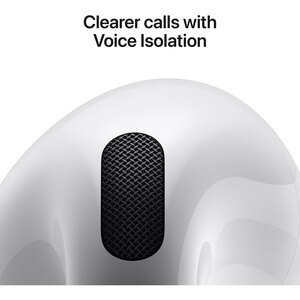 Casti APPLE AirPods 4, True Wireless, Bluetooth, In-Ear, Microfon, Noise Cancelling, Carcasa Incarcare USB-C, alb Casti APPLE AirPods 4, True Wireless, Bluetooth, In-Ear, Microfon, Noise Cancelling, Carcasa Incarcare USB-C, alb