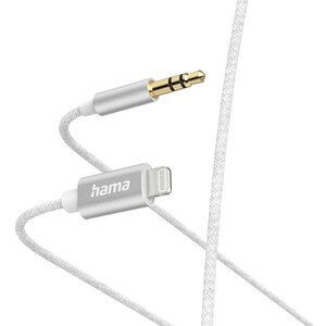 Cablu audio HAMA 201522, Lightning - Jack 3.5mm, 1m, alb Cablu audio HAMA 201522, Lightning - Jack 3.5mm, 1m, alb