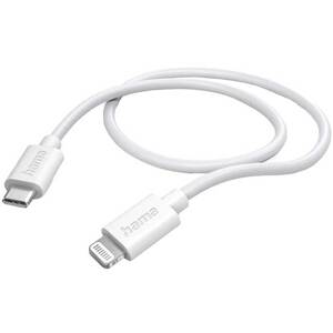Incarcator retea HAMA 201620, 20W, 1xUSB-C, Power Delivery (PD), cablu Lightning, alb Incarcator retea HAMA 201620, 20W, 1xUSB-C, Power Delivery (PD), cablu Lightning, alb