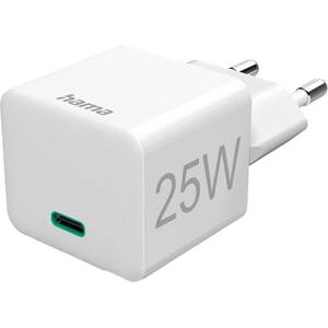 Incarcator retea HAMA 201652, 1x USB-C, 25W Power Delivery (PD), Quick Charge 3.0, alb Incarcator retea HAMA 201652, 1x USB-C, 25W Power Delivery (PD), Quick Charge 3.0, alb