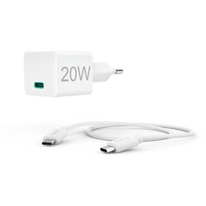 Incarcator retea HAMA 201675, 1xUSB-C, Power Delivery (PD), 20W, Cablu USB-C, alb Incarcator retea HAMA 201675, 1xUSB-C, Power Delivery (PD), 20W, Cablu USB-C, alb
