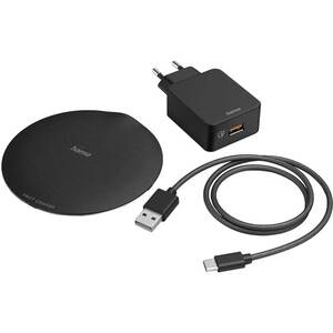 Incarcator wireless HAMA QI-FC15 Metal 201687, universal, QI, 15W, negru Incarcator wireless HAMA QI-FC15 Metal 201687, universal, QI, 15W, negru