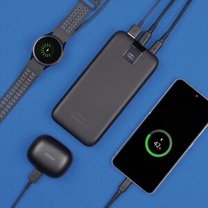 Baterie externa HAMA PD10 201719, 20000mAh, 2xUSB-C, 1xUSB-A, gri Baterie externa HAMA PD10 201719, 20000mAh, 2xUSB-C, 1xUSB-A, gri
