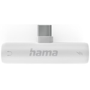 Adaptor audio HAMA 201723, Jack 3.5 mm - USB-C, alb Adaptor audio HAMA 201723, Jack 3.5 mm - USB-C, alb