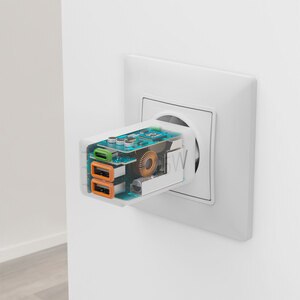 Incarcator retea HAMA 201995, 1x USB-C, 2x USB-A, Power Delivery (PD), Quick Charge 3.0, GaN, 45W, alb Incarcator retea HAMA 201995, 1x USB-C, 2x USB-A, Power Delivery (PD), Quick Charge 3.0, GaN, 45W, alb