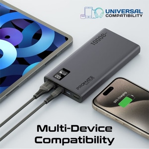 Baterie externa PROMATE Bolt-10PD, 10000mAh, 2xUSB-C, 1xUSB-A, negru Baterie externa PROMATE Bolt-10PD, 10000mAh, 2xUSB-C, 1xUSB-A, negru