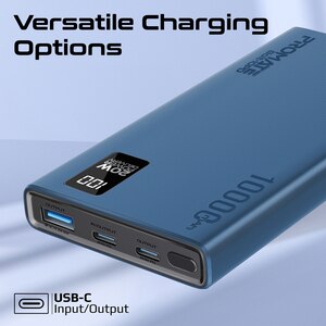 Baterie externa PROMATE Bolt-10PD, 10000mAh, 2xUSB-C, 1xUSB-A, albastru Baterie externa PROMATE Bolt-10PD, 10000mAh, 2xUSB-C, 1xUSB-A, albastru
