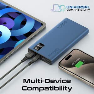 Baterie externa PROMATE Bolt-10PD, 10000mAh, 2xUSB-C, 1xUSB-A, albastru Baterie externa PROMATE Bolt-10PD, 10000mAh, 2xUSB-C, 1xUSB-A, albastru