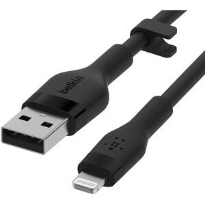 Cablu date BELKIN CAA008bt3MBK, USB-A - Lightning, 3m, negru Cablu date BELKIN CAA008bt3MBK, USB-A - Lightning, 3m, negru