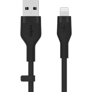 Cablu date BELKIN CAA008bt3MBK, USB-A - Lightning, 3m, negru Cablu date BELKIN CAA008bt3MBK, USB-A - Lightning, 3m, negru
