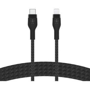 Cablu de date BELKIN Boost Charge Pro Flex CAA011bt1MBK, USB-C - Lightning, 1m, negru Cablu de date BELKIN Boost Charge Pro Flex CAA011bt1MBK, USB-C - Lightning, 1m, negru