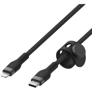 Cablu de date BELKIN Boost Charge Pro Flex CAA011bt1MBK, USB-C - Lightning, 1m, negru Cablu de date BELKIN Boost Charge Pro Flex CAA011bt1MBK, USB-C - Lightning, 1m, negru