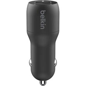 Incarcator auto BELKIN CCE001bt1MBK, 2xUSB-A 24W, Cablu USB-C, negru Incarcator auto BELKIN CCE001bt1MBK, 2xUSB-A 24W, Cablu USB-C, negru