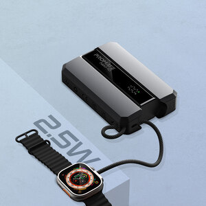 Baterie externa PROMATE Neo-10, 10000mAh, Incarcare Apple Watch 2.5W, 1x USB-C Power Delivery (PD) 30W, gri Baterie externa PROMATE Neo-10, 10000mAh, Incarcare Apple Watch 2.5W, 1x USB-C Power Delivery (PD) 30W, gri