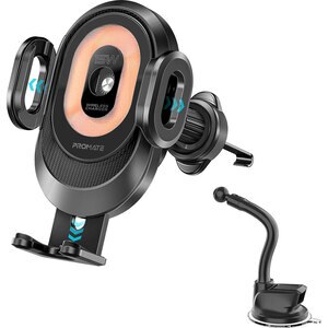 Suport auto cu incarcare wireless PROMATE PowerMount-2, parbriz/ventilatie, 15W, negru Suport auto cu incarcare wireless PROMATE PowerMount-2, parbriz/ventilatie, 15W, negru