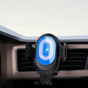 Suport auto cu incarcare wireless PROMATE PowerMount-2, parbriz/ventilatie, 15W, negru Suport auto cu incarcare wireless PROMATE PowerMount-2, parbriz/ventilatie, 15W, negru