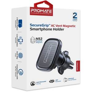 Suport auto universal PROMATE VentMag-L, ventilatie, negru Suport auto universal PROMATE VentMag-L, ventilatie, negru