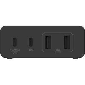 Incarcator retea BELKIN WCH010vfBK, 2xUSB-C 65W, 2xUSB-A 12W, Power Delivery (PD) 108W, GaN, negru Incarcator retea BELKIN WCH010vfBK, 2xUSB-C 65W, 2xUSB-A 12W, Power Delivery (PD) 108W, GaN, negru