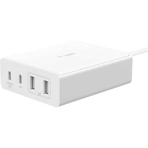 Incarcator retea BELKIN WCH010vfWH, 2xUSB-C 65W, 2xUSB-A 12W, Power Delivery (PD) 108W, GaN, alb Incarcator retea BELKIN WCH010vfWH, 2xUSB-C 65W, 2xUSB-A 12W, Power Delivery (PD) 108W, GaN, alb
