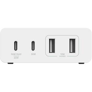 Incarcator retea BELKIN WCH010vfWH, 2xUSB-C 65W, 2xUSB-A 12W, Power Delivery (PD) 108W, GaN, alb Incarcator retea BELKIN WCH010vfWH, 2xUSB-C 65W, 2xUSB-A 12W, Power Delivery (PD) 108W, GaN, alb