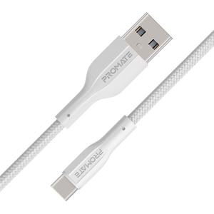 Cablu date PROMATE XCord-AC, USB-A - USB-C, 1m, alb Cablu date PROMATE XCord-AC, USB-A - USB-C, 1m, alb