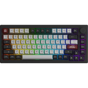 Tastatura Gaming Wireless mecanica AKKO Dracula Castle 5075B Plus, Bluetooth, USB, Layout US, negru Tastatura Gaming Wireless mecanica AKKO Dracula Castle 5075B Plus, Bluetooth, USB, Layout US, negru