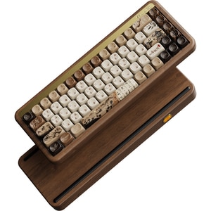 Tastatura Gaming Wireless mecanica AKKO MU01 Mountain Seclusion, Bluetooth, USB, Layout US, maro Tastatura Gaming Wireless mecanica AKKO MU01 Mountain Seclusion, Bluetooth, USB, Layout US, maro