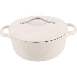 Cratita cu capac AMERCOOK Alfetta AC.0522WE, 2.8l, 22 cm, fonta, alb Cratita cu capac AMERCOOK Alfetta AC.0522WE, 2.8l, 22 cm, fonta, alb