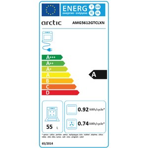 Aragaz ARCTIC AMG5612GTCLXN, 4 arzatoare, Gaz + Electric, L 50 cm, Grill, argintiu Aragaz ARCTIC AMG5612GTCLXN, 4 arzatoare, Gaz + Electric, L 50 cm, Grill, argintiu