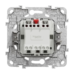 Intrerupator dublu SCHNEIDER NU521118NZ, incastrat, 10A, IP20, alb Intrerupator dublu SCHNEIDER NU521118NZ, incastrat, 10A, IP20, alb