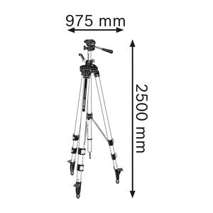 Trepied BOSCH PROFESSIONAL 0601096A00, 1/4" BT 250, albastru Trepied BOSCH PROFESSIONAL 0601096A00, 1/4" BT 250, albastru
