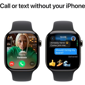 APPLE Watch 10, GPS + Cellular, 42mm, Slate Titan Case, Black Sport Band - M/L APPLE Watch 10, GPS + Cellular, 42mm, Slate Titan Case, Black Sport Band - M/L