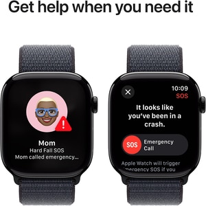 APPLE Watch 10, GPS + Cellular, 46mm, Jet Black Aluminium Case, Ink Sport Loop APPLE Watch 10, GPS + Cellular, 46mm, Jet Black Aluminium Case, Ink Sport Loop
