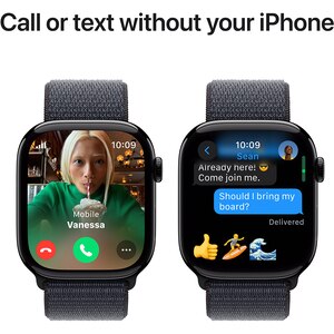 APPLE Watch 10, GPS + Cellular, 46mm, Jet Black Aluminium Case, Ink Sport Loop APPLE Watch 10, GPS + Cellular, 46mm, Jet Black Aluminium Case, Ink Sport Loop