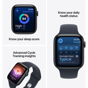Apple Watch SE 3, GPS, 40mm, Midnight Aluminium Case, Navy Blue Sport Band - M/L Apple Watch SE 3, GPS, 40mm, Midnight Aluminium Case, Navy Blue Sport Band - M/L