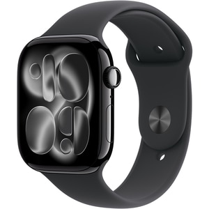 Apple Watch 11, GPS, 46 mm, Jet Black Aluminium Case, Black Sport Band - M/L Apple Watch 11, GPS, 46 mm, Jet Black Aluminium Case, Black Sport Band - M/L