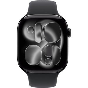 Apple Watch 11, GPS, 46 mm, Jet Black Aluminium Case, Black Sport Band - S/M Apple Watch 11, GPS, 46 mm, Jet Black Aluminium Case, Black Sport Band - S/M