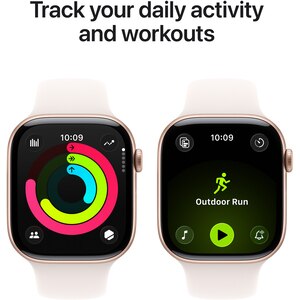 Apple Watch 11, GPS, 46 mm, Rose Gold Aluminium Case, Light Blush Sport Band - M/L Apple Watch 11, GPS, 46 mm, Rose Gold Aluminium Case, Light Blush Sport Band - M/L