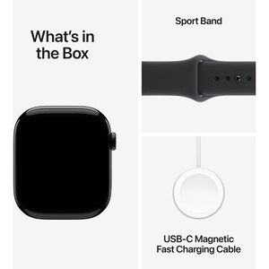 Apple Watch 11, GPS + Cellular, 46 mm, Jet Black Aluminium Case, Black Sport Band - M/L Apple Watch 11, GPS + Cellular, 46 mm, Jet Black Aluminium Case, Black Sport Band - M/L