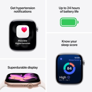 Apple Watch 11, GPS + Cellular, 46 mm, Gold Titanium Case, Gold Milanese Loop - S/M Apple Watch 11, GPS + Cellular, 46 mm, Gold Titanium Case, Gold Milanese Loop - S/M