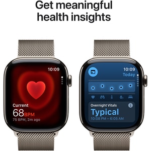 Apple Watch 11, GPS + Cellular, 46 mm, Natural Titanium Case, Natural Milanese Loop - M/L Apple Watch 11, GPS + Cellular, 46 mm, Natural Titanium Case, Natural Milanese Loop - M/L